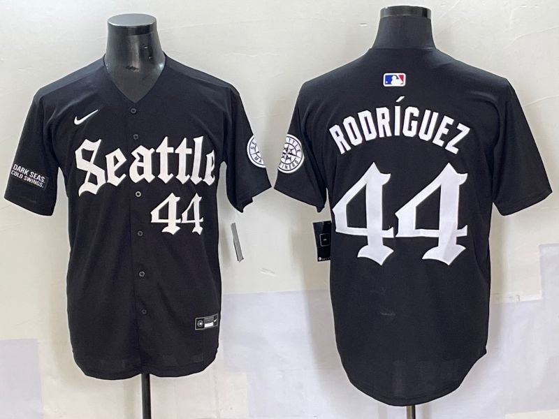 Men 2025 Seattle Mariners #44 Rodriguez Five generations Joint Name Nike MLB Jersey style 9